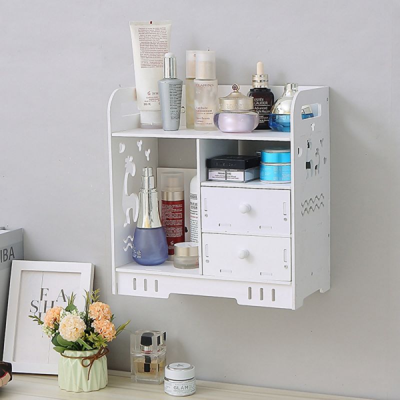 Nên chọn kệ mỹ phẩm bằng gỗ hay bằng sắt?